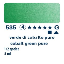 535 - Schmincke acquerello Horadam verde di cobalto puro