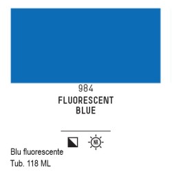 984 - Liquitex Basics acrilico blu fluorescente