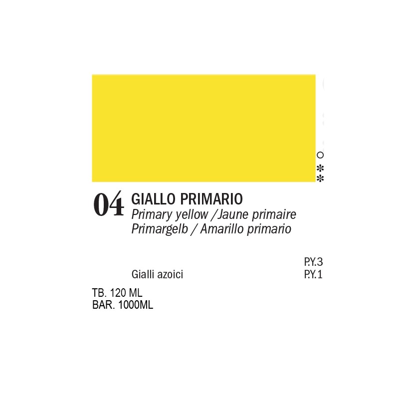 04 - Ferrario Acrylic Master Giallo primario