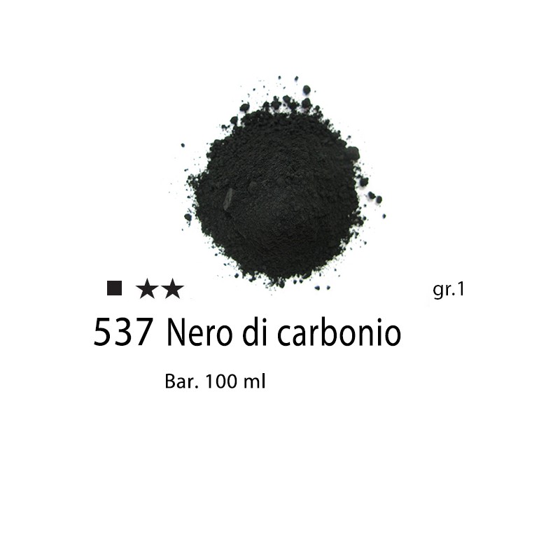 537 - Pigmento Puro per Artisti Maimeri Nero di carbonio