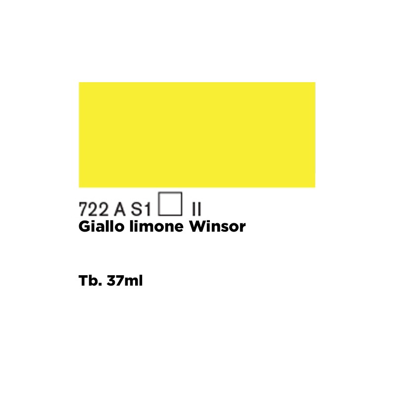 722 - Winsor & Newton Olio Griffin Alkyd Giallo Limone Winsor