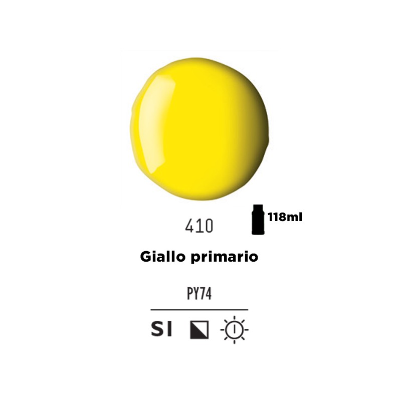 410 - Liquitex Basics Acrylic Fluid Giallo Primario