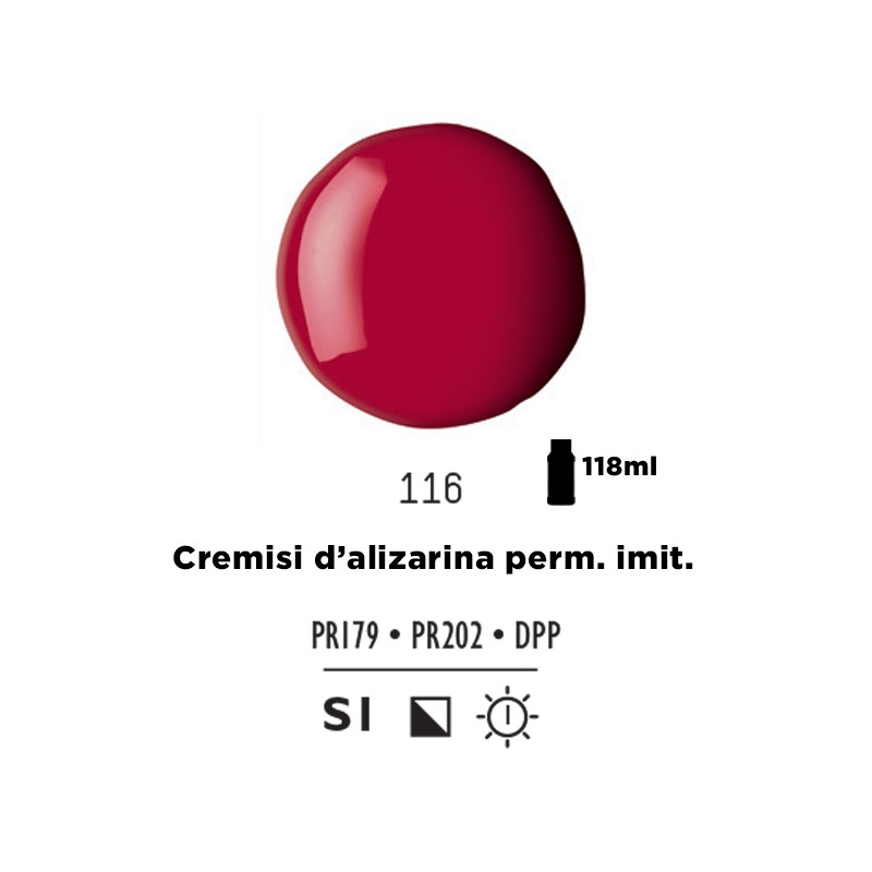 116 - Liquitex Basics Acrylic Fluid Cremisi D'Alizarina Permanente Imit.