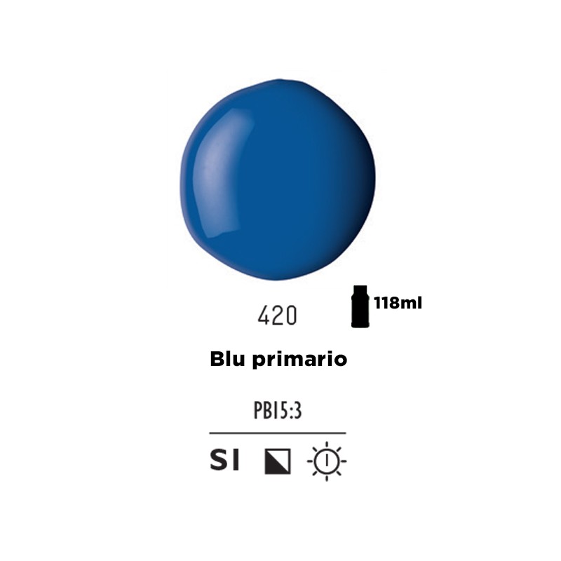 420 - Liquitex Basics Acrylic Fluid Blu Primario