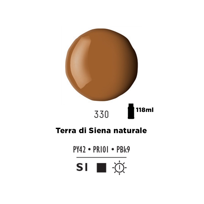 330 - Liquitex Basics Acrylic Fluid Terra Di Siena Naturale