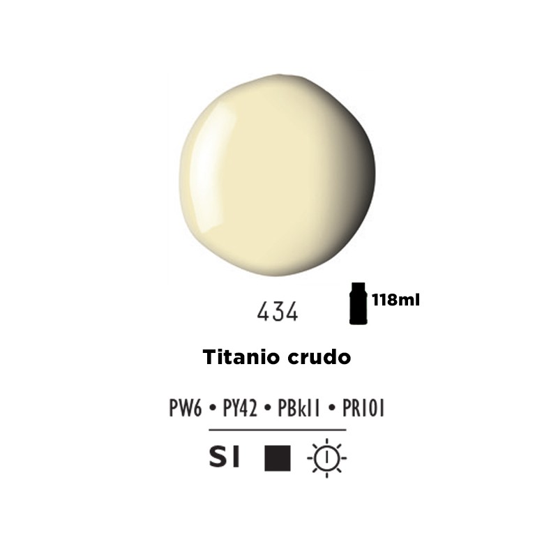 434 - Liquitex Basics Acrylic Fluid Titanio Crudo