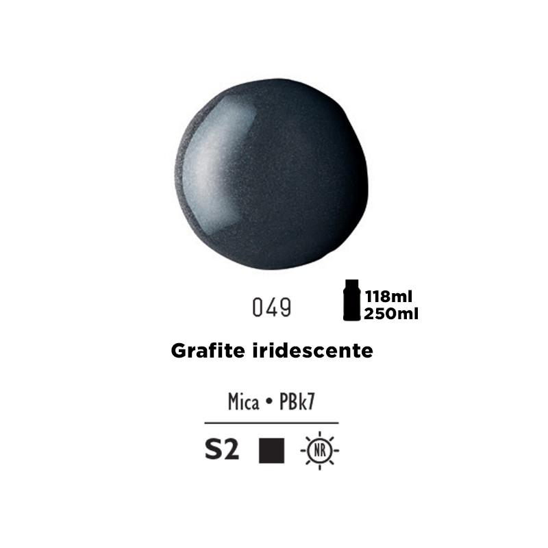 049 - Liquitex Basics Acrylic Fluid Grafite Iridescente