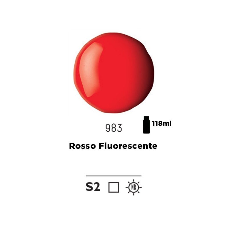 983 - Liquitex Basics Acrylic Fluid Rosso Fluorescente