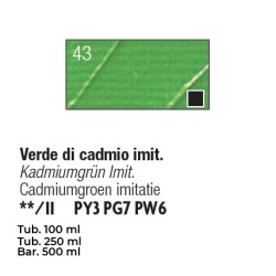 043 - Pebeo Studio Acrylics Verde Di Cadmio Imit.