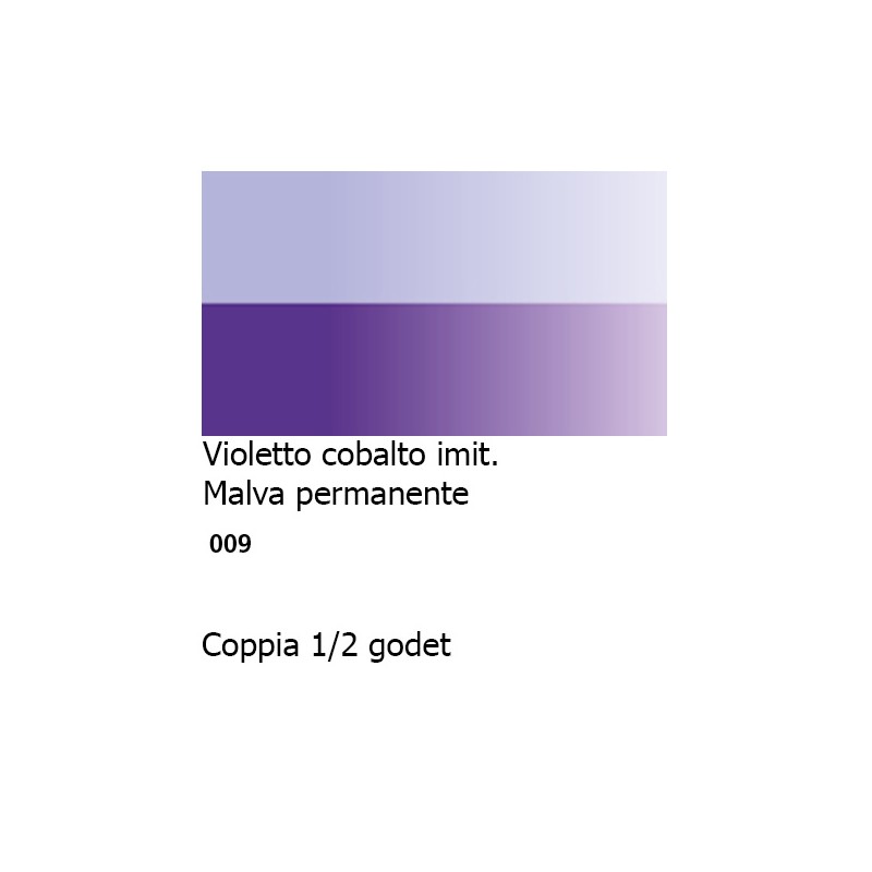 009 - Daler Rowney Aquafine Watercolour Violetto di cobalto imit e Malva permanente