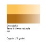 017 - Daler Rowney Aquafine Watercolour Ocra gialla e Terra di Siena naturale