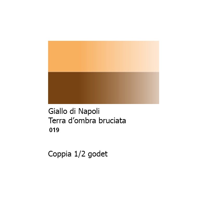 019 - Daler Rowney Aquafine Watercolour Giallo di napoli e Terra d'ombra bruciata