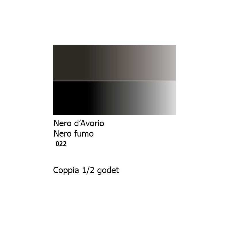 022 - Daler Rowney Aquafine Watercolour Nero d'avorio e Nero fumo