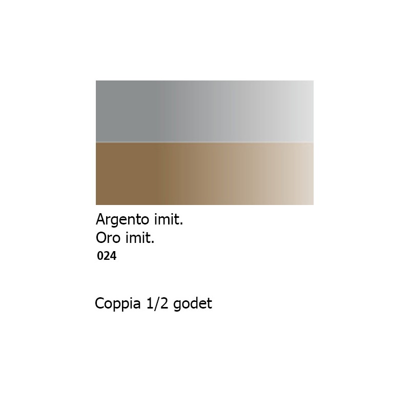 024 - Daler Rowney Aquafine Watercolour Argento imit. e Oro imit.