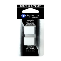 023 - Daler Rowney Aquafine Watercolour Bianco di titanio e Bianco di China