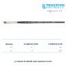 Princeton Aqua Elite Serie n.P4850 pennello sintetico martora angolare, manico corto