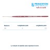 Princeton Velvetouch Serie n.P3950 pennello sintetico fibra mista liner, manico corto