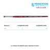 Princeton Velvetouch Serie n.P3950 bombasino mini sintetico fibra mista, manico corto