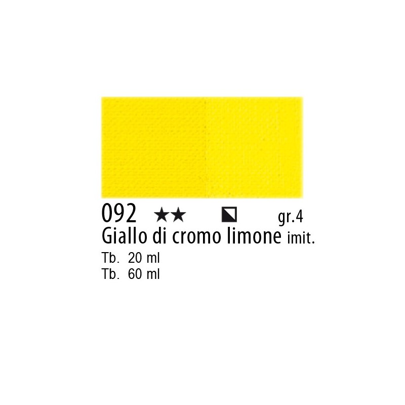 092 - Maimeri Olio Artisti Giallo di cromo limone imit.