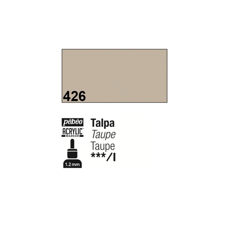 426 - Pebeo Acrylic Marker Talpa punta fine rotonda 1,2mm